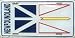 LP - 838 Newfoundland Flag License Plate - 2392