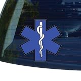 STAR OF LIFE - EMT - Window Bumper Laptop Sticker