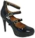 Garage Shoes - Shadow - Women's High Heel Shoe - Black Patent Size 5 UK
