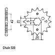 JT Sprockets JTF569.16 16T Steel Front Sprocket