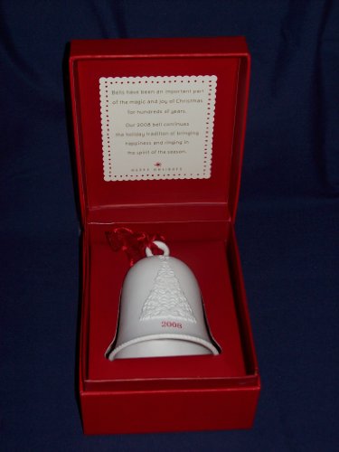 Hallmark Happy Holidays Porcelain Dated Bell 2008