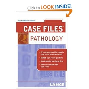 Click here to buy Case Files Pathology (Lange Case Files) by Eugene C. Toy, Margaret O Uthman, Edward Uthman, and Earl J. Brown.