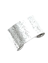 Sterling silver hammered cuff