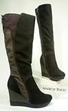 Marco Tozzi TREND Plateau Stiefel mit Keilabsatz Schwarz / Lila / Grau Gr. 41