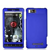 Blue Rubberized Snap-On Hard Skin Case Cover for For Motorola Droid X2 MB87 ....