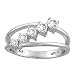 14K White Gold 1/4 ct. Diamond Journey of Love Fashion Ring