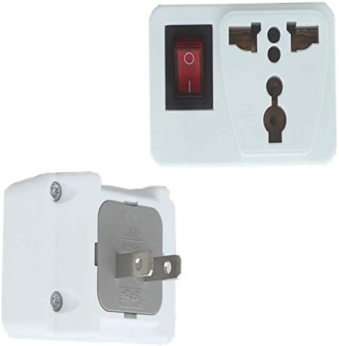 ATFUNGO High Performance Universal UK/EU/ AU to US Adapter Travel Power Adapter Convert By iRulu (White)