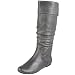 Steve Madden Women's Brio Tall Shafted Flat Boot,Grey Leather,7.5 M US