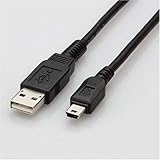 ELECOM tFCgRAtUSB2P[u USB(A)IX-USB(miniB)IX 3.0m ubN USB-M53BK