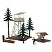 HO B/U Ranger Lookout w/Trees, Lighted w/Figures