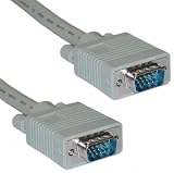 HD15 (SVGA) Male / HD15 (SVGA) Male, Coaxial, No Ferrite, Beige, 6 ft