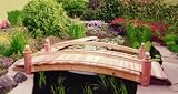 10' Garden Bridge - Four Post Single-Rail