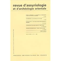 Revue d'assyriologie et d'arch�ologie orientale, num�ro 2: 1999