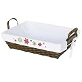 Tray w/Handles Basket -White Liner