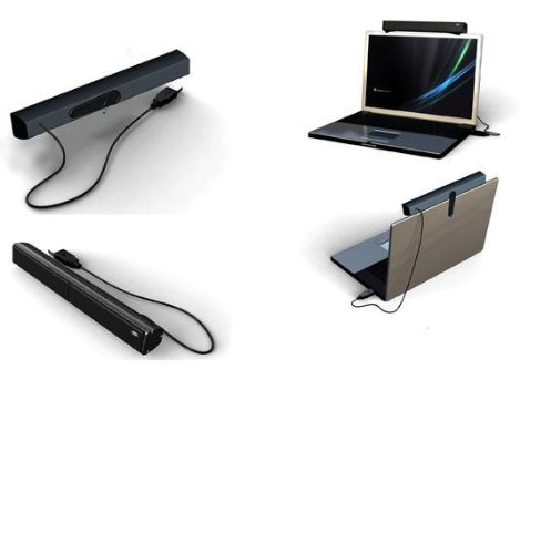 Portable USB Clip-On Speaker Bar