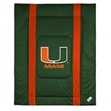 Miami Hurricanes Sideline Comforter - Full/Queen Bed