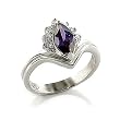 Jewelry - 1 Carat Amethyst CZ Sterling Silver Ring