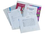 CE A5 clear multi-punched reinforced pockets with top opening, 55 micron, BOX of 100