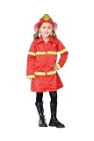 Halloween Kids Children Girls Costumes 3Pc. Fire Girl,Dress,Soft Hat And Plush Fire Extinguisher Leg Avenue By Fenvy