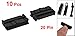 uxcell 10 Pcs 2.54mm Pitch Female 20 Pin Flat Cable IDC Socket Connector Black