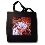 IMAGE OF Paris France, French cuise is famous for its pastry and fresh Mediterranean products - Black Tote Bag JUMBO 20w X 15h X 5d