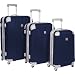 Travelers Choice Luggage Beverly Hills Country Club Malibu 3 Piece Hardside Spinner Set