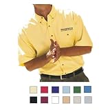 Bill Blass Premium - Men's Short-Sleeve Sanded Gabardine Shirt (8074) at Bill Blass Premium