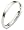 2.5mm modern white gold wedding band ring (14K Gold)