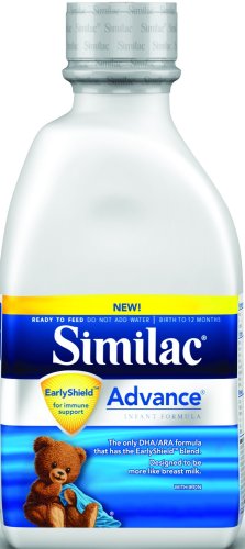 Similac Advance Earlyshield RTF Baby Formula, 32-Ounce Bottles (Pack of 6)