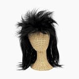 Synthetic Black Rock Star Wig