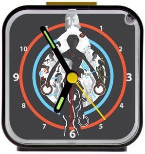 tron legacy Custom Square Black Alarm Clock As A Nice Gift Black 3.27Inch