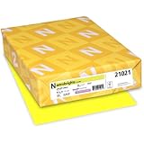 Neenah Astrobrights Premium Color Card Stock, 65 lb, 8.5 x 11 Inches, 250 Sheets, Lift-Off Lemon