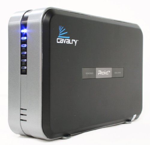 Cavalry Storage CADA-C32A Series 2 TB USB / Firewire 400 & 800 Mac-Ready 2-bay RAID Personal Disk Array CADA002C32A