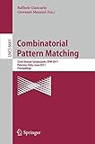 Combinatorial pattern matching : 22nd annual symposium, CPM 2011, Palermo, Italy, June 27-29, 2011 : proceedings