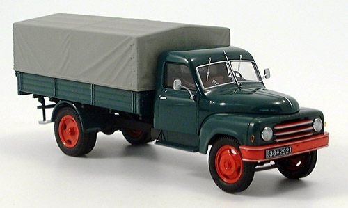 Hanomag 2,5t, L 28, Pritsche, grün, Modellauto,