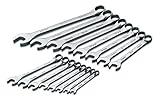 SK 86223 SuperKrome 16 Piece 12 Point 6-Millimeter to 22-Millimeter Combination Wrench Set by SK Han