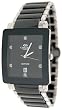 Oniss #ON603-M1 Men's Preziosio Black Ceramic Collection Watch with Silver Trim
