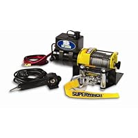 Superwinch 1331200 UT3000, 12 VDC winch, 3,000lb/1360 kg with mount plate, Roller Fairlead & 12' remote