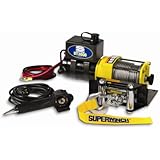 Superwinch 1331200 UT3000, 12 VDC winch, 3,000lb/1360 kg with mount plate, Roller Fairlead & 12' remote