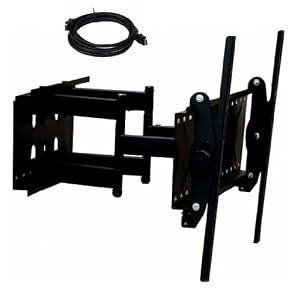 VideoSecu Articulating Dual Arm Wall Mount Fits Panasonic TC-P46C2 TC-P50S2 TC-P54S2 TC-P46S2 TC-P42S2 TC-P50G20 TC-P54G20 TC-L32C22 TC-L37C22 TC-L37U22 TC-L32U22 TC-L42U22 LCD Plasma HDTV