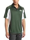NFL Men's New York Jets Field Classic IV Short Sleeve Synthetic Polo (Dark Green, X-Large)