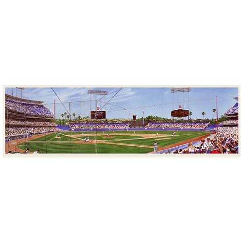 Good Sports Art Los Angeles Dodgers Chavez Ravine Triptych Lithograph