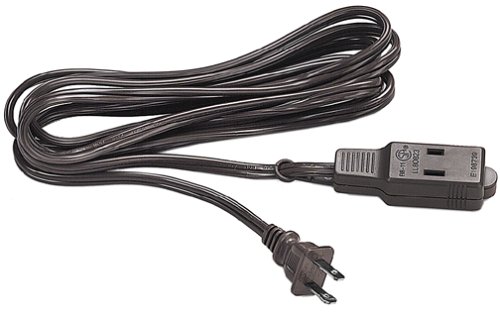 15ft Standard Indoor Extensoin Cord - Brown 3outlet 2 Prong