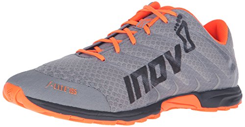 Inov-8 Men's F-Liteâ„¢ 195-M Cross-Trainer Shoe, Grey/Orange/Black, 10 M US