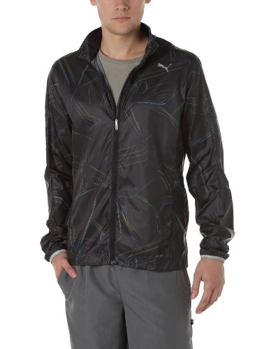 PUMA Herren Jacke Lightweight, black-print colour, XL, 507019 01 Preisvergleich