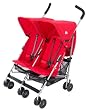 Maclaren Twin Triumph Stroller Scarlet