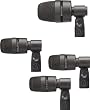Digital Reference DR-DRM4 4-Piece Drum Microphone Kit with Case