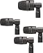 Digital Reference DR-DRM4 4 Piece Drum Mic Kit with Case, &sup1;