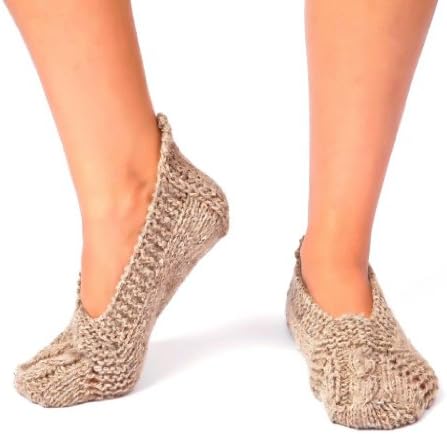 Bloc Socks Women's Burgas Wool Slipper/Sock Medium/Large Grey