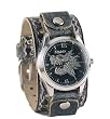 Nemesis Serpent Dragon Leather Cuff Watch